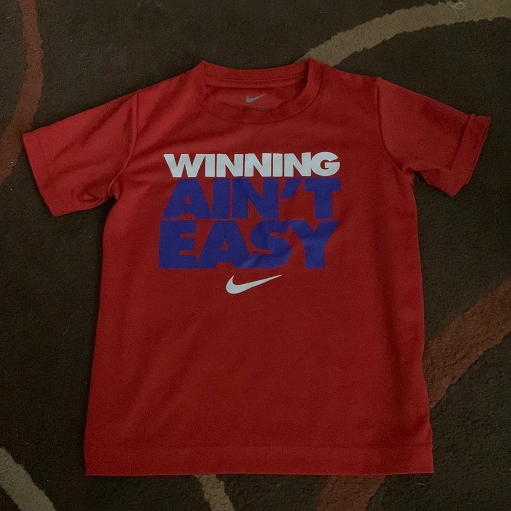 Red Nike dry fit t shirt